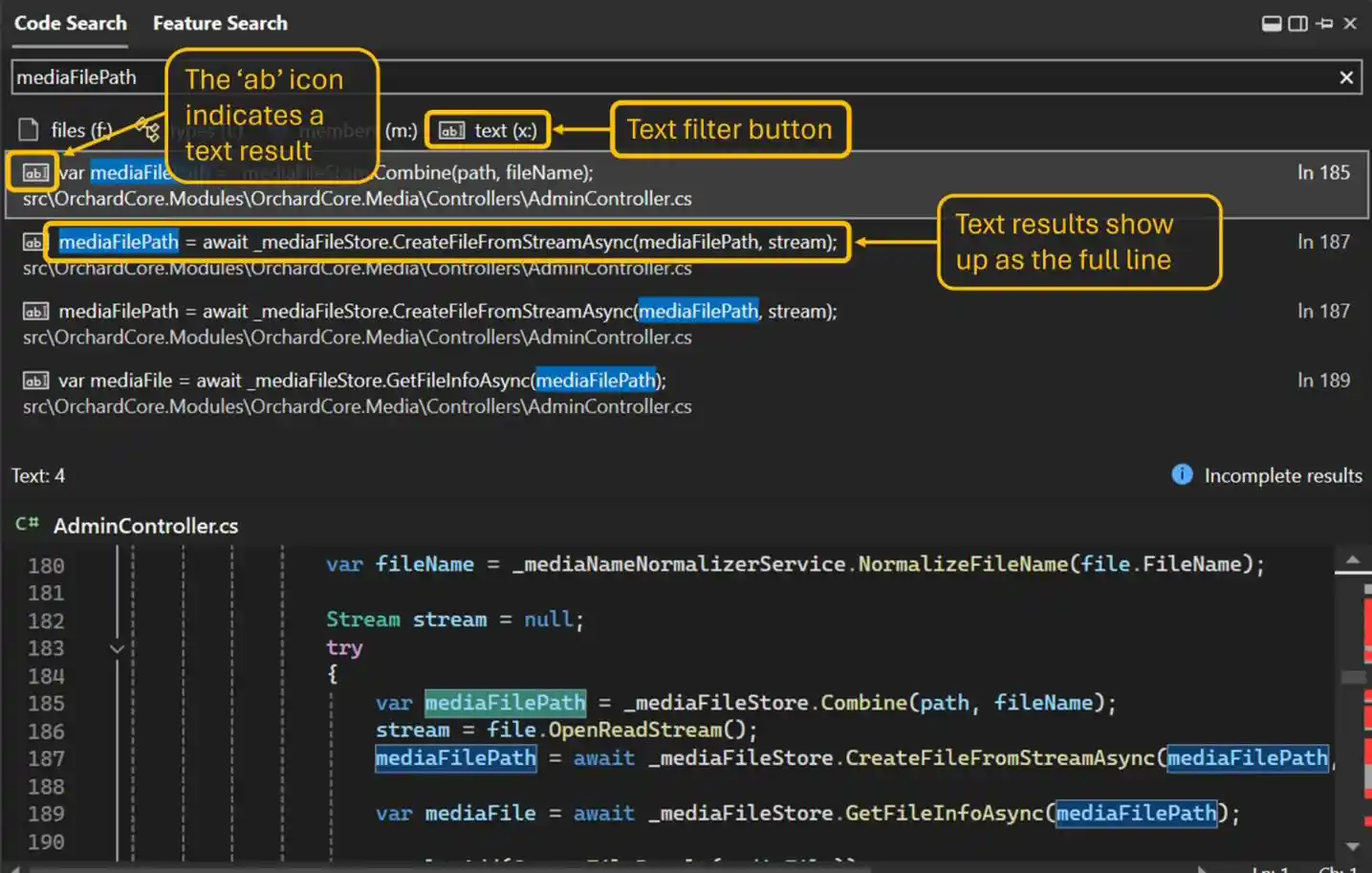 微软Microsoft Visual Studio 2022获得17.9 Preview 3更新：带来强大的代码搜索体验