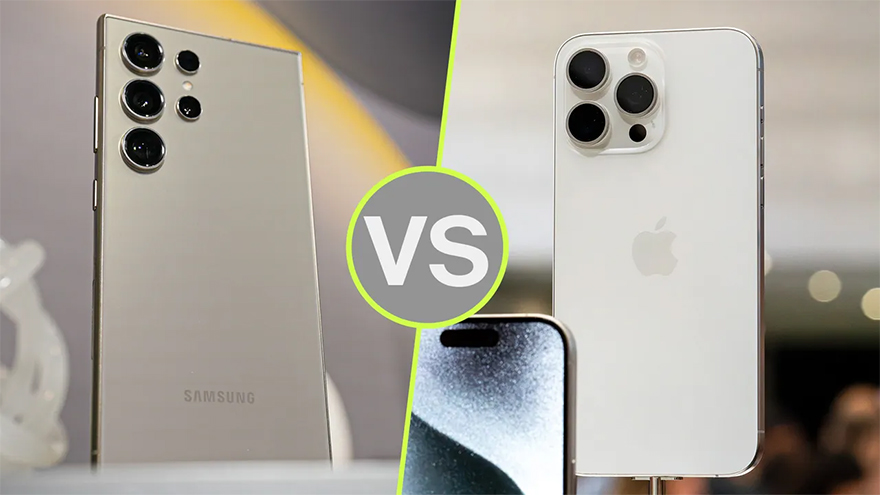 Samsung Galaxy S24 Ultra vs Apple iPhone 15 Pro Max