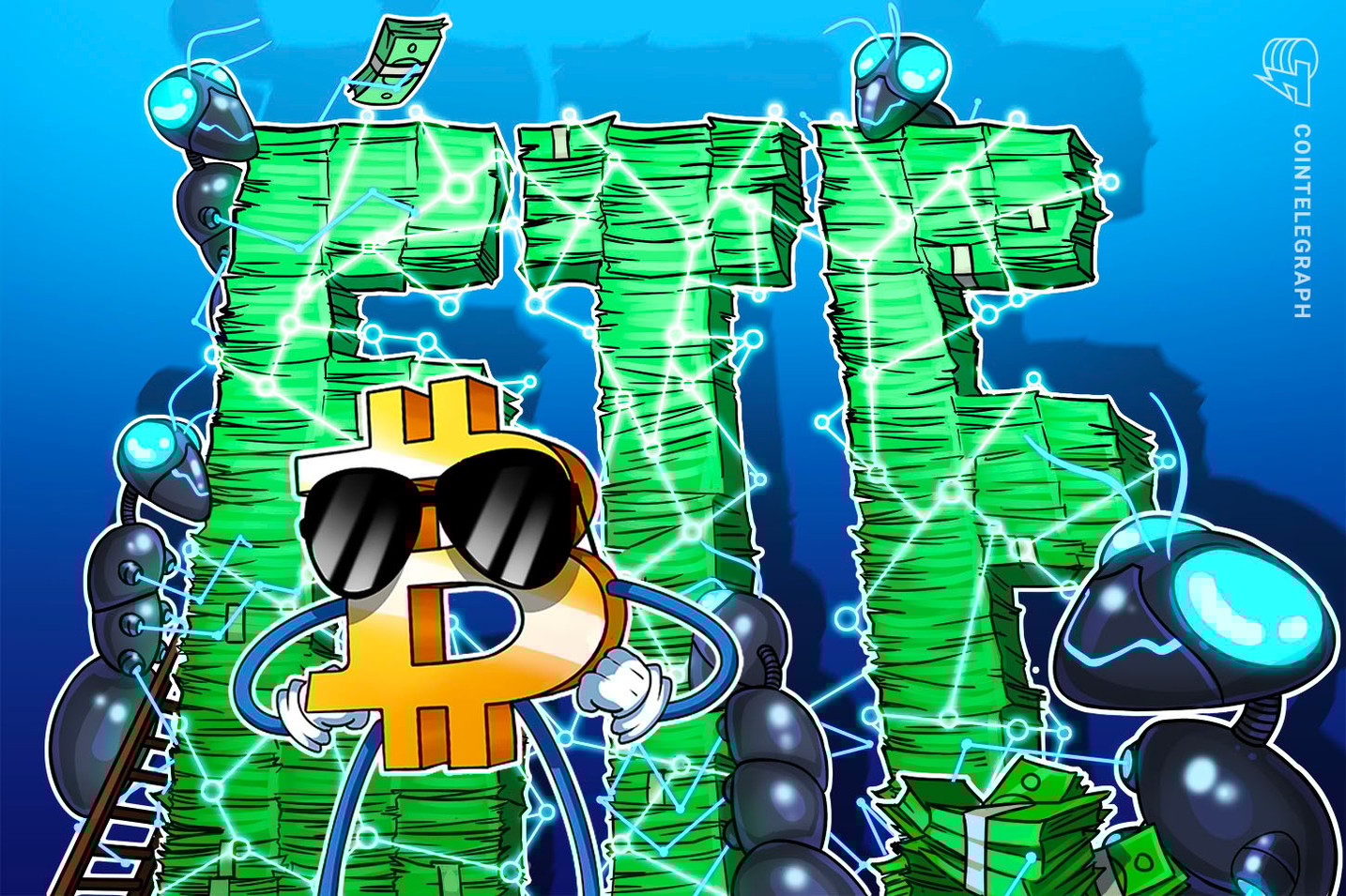 新的比特币 ETF 目前持有 500000 BTC,而 GBTC 流出缓慢