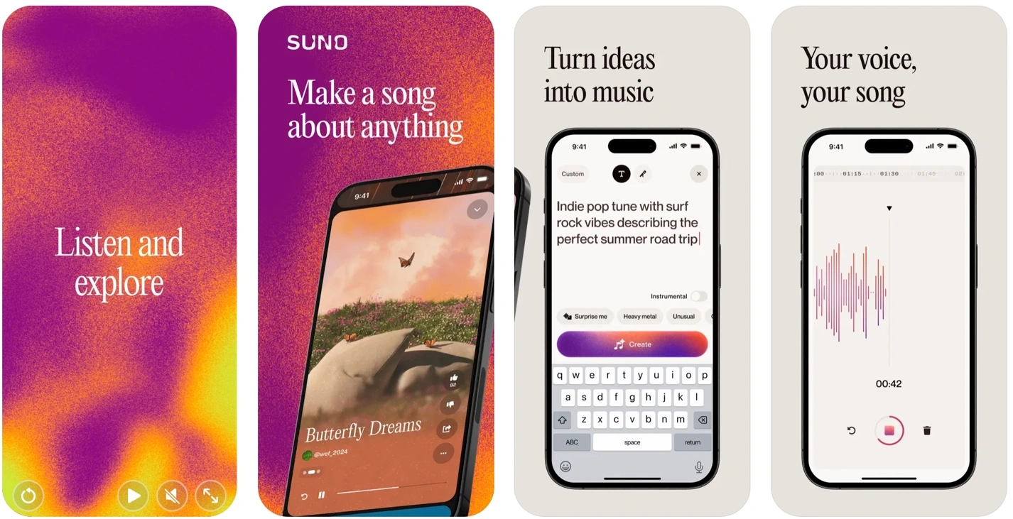 “乐坛 ChatGPT”Suno 发布苹果 iOS 版:每天免费生成 10 首歌曲,付费每月 10 美元起